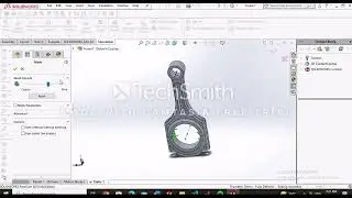 Stress Analysis connecting rod using Solidswork