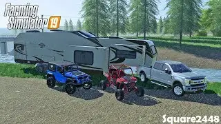 Last Camping Trip Of Summer! | Toy Hauler | Jeep Rubicon | Homeowner Series | Farming Simulator 19