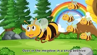 Over in the Meadow (with lyrics) | Song for Kids