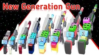 (2025) Button Gun Evolution Run Level Up Gun Max_Level Gameplay (New Update)