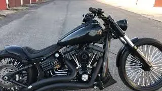 Harley davidson custom rocker / brakout black Cafe Garage