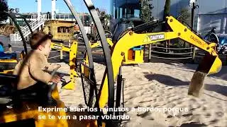 Probamos las excavadoras infantiles del Centro Comercial Oasiz