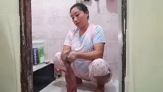 🤩 Bathroom washing clothes everyday me 😭 || CBeni's Vlog 