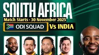 South Africa Official ODi Squad Announced VS India ODi Series 2025, South Africa ODi Squad Vs India