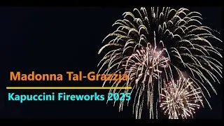 4K DRONE Video Spectacular Fireworks Festa Madonna Tal-Grazzja