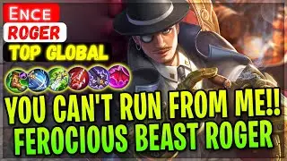 You Can't Run From Me!! Ferocious Beast Roger [ Top Global Roger ] Eɴᴄᴇ - Mobile Legends Build