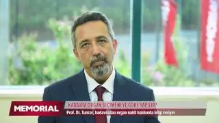 PROF  DR  MURAT TUNCER KADAVRA ORGAN SEÇİMİ NEYE GÖRE YAPILIR