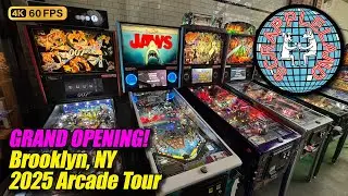 GRAND OPENING! Scrappleland arcade tour (Brooklyn NY), new March 2025 full 4K walkthrough