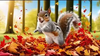 Sunny the Squirrel's Year Adventure song. Nursery Rhymes.
