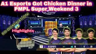 A1 Esports Got Chicken Dinner in PMPL Super Weekend 3 Day 2 highlights
