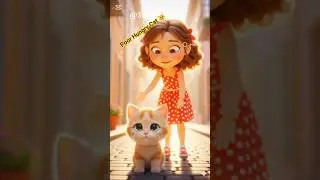 Hungry Cat with Jojo 🥹🐈 #cartoon #animation #trending
