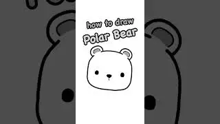 How to draw a polar bear 🐻&zwj;❄ | Easy step-by-step drawing tutorial for kids and beginners