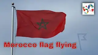 Morocco flag flying 🇲🇦