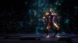 Virtual Robot Dance Background 4K Loop Video | No Copyright Motion Background Video