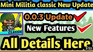 mini militia classic new update 0.0.3