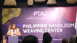 Senator Loren Legarda @ Ph Handloom weaving center of DOST PTRI