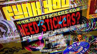 Riot Stickers &ndash; The Ultimate DIY Promo Weapon for Bands & Creators | Punk Energy Ad