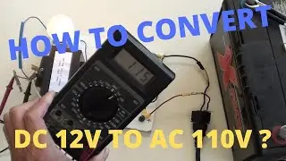 Как преобразовать постоянный ток 12 В в переменный ток 110 В?