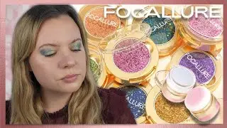 FOCALLURE MAKEUP Review & Swatches Eyeshadow, Highlighter, Setting Powder | Clare Walch