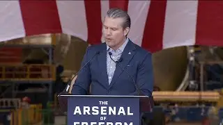 Hegseth taps Blue Origin for U.S. space defense during Arsenal of Freedom tour