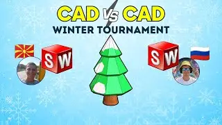 Битва скоростных проектов в SolidWorks!! Зимний турнир CAD против CAD 2026 🏆 Низкополигональное д...