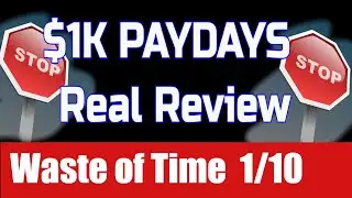 1K Paydays Review - 🔥 Dishonest Salespage 1/10 🔥 1K Paydays Glyn Kosky Real Honest Review