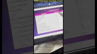 Most high weightage topics in chemistry NEET 2025 # 4 May