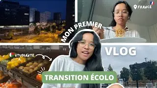 MON PREMIER VLOG - DEVENIR ECOLO ET RESPONSABLE - vie étudiante - recette végétarienne -VLOG France