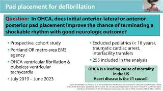 Pad placement for defibrillation | Critical Care Case Study Review
