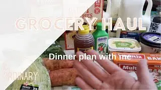 Grocery haul and dinner planning for the week.
