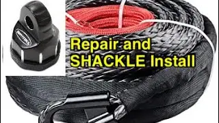 WINCH rope repair and SMITTYBILT SHACKLE dyneema