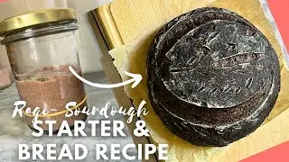 Millet Bread: Finger Millet (Ragi) Sourdough Bread, No yeast & baking Soda, Gluten-free, Easy Recipe