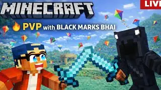 🔥 LIVE PVP with BLACK MARKS BHAI | Minecraft Battle