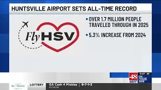 Huntsville International Airport sets new travel record
