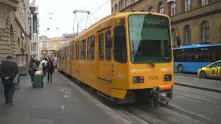 Hungary, Budapest, Blaha Lujza t&eacute;r M (N&eacute;psz&iacute;nh&aacute;z utca) Tram Stop