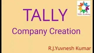 Tally ERP 9 Company Creation - Tamil