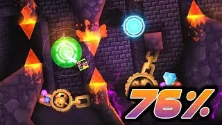 Ouroboros 76% | Verification Progress #2 | On Stream | Geometry Dash