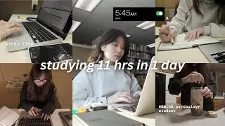 POV: I studied 11 hours in one day from 5:45 am | early morning, presentation, exam, and case paper