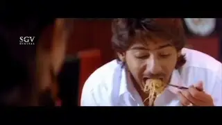 Prjawal Devraj burning friends stomach | New Kannada Comedy Scenes from Nannavanu Kannada Movie