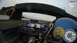 Stirling Moss Trophy pole position lap in Lister Costin at Silverstone GP