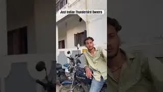 Indian Royal Enfield Thunderbird Owners #royalenfield #thunderbird350 #bikelover #funnyshorts