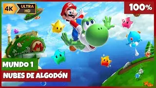 Super Mario Galaxy 2 – Mundo 1 - Nubes de Algodón | 100% Español | 4K 60fps
