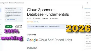 Cloud Spanner - Database Fundamentals Lab Solution | Google Cloud Skills Boost 2026