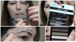 First impression: WetNWild Ultimate Universal Stencil Brow kit