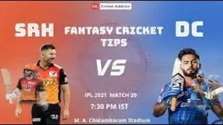 SRH VS DC | MATCH NO.20 | LIVE SCORECARD