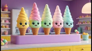 Ice Cream Rainbow Road | Sweet Learning Adventure for Kids | Fun Colors & Friendship | Kids