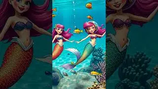 😊😊😊#disney #funny #Enchanted Mermaid Companions in a Vibrant Underwater World#cartoon #cutebaby 😊😊😊😊