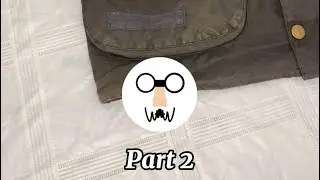 Restoration of a vintage Barbour International A7 wax jacket from the 90s. Part 2: 