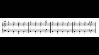 Pok&eacute;mon Rot/Blau(/Gelb) Musik - Indigo Plateau (Partitur f&uuml;r Piano)