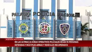 Operativos policiales dejan 99 detenidos y recuperan armas y veh&iacute;culos